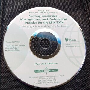 Nursing Leadership Management LPN LVN Test Bank Instructors Resource CD